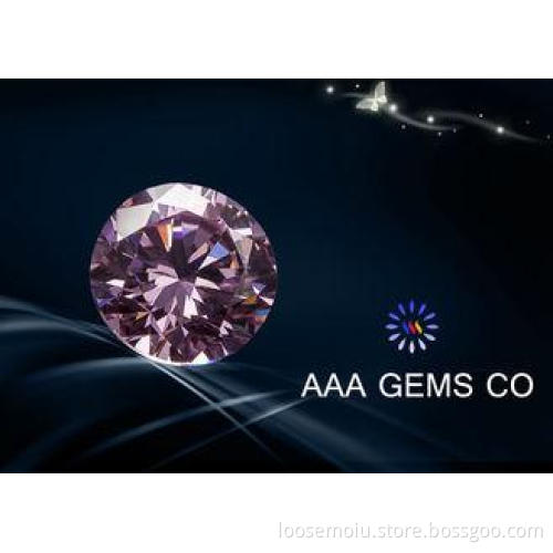 0.2 CT Pink Moissanite Loose Stones In Size 3.25 MM Round S